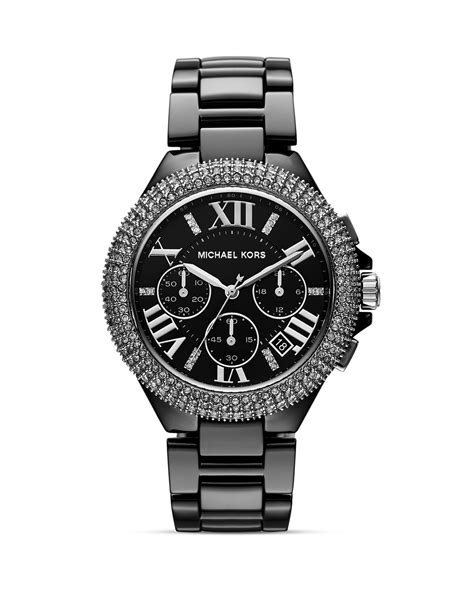 michael kors camille glitz black|Michael Kors watch camille.